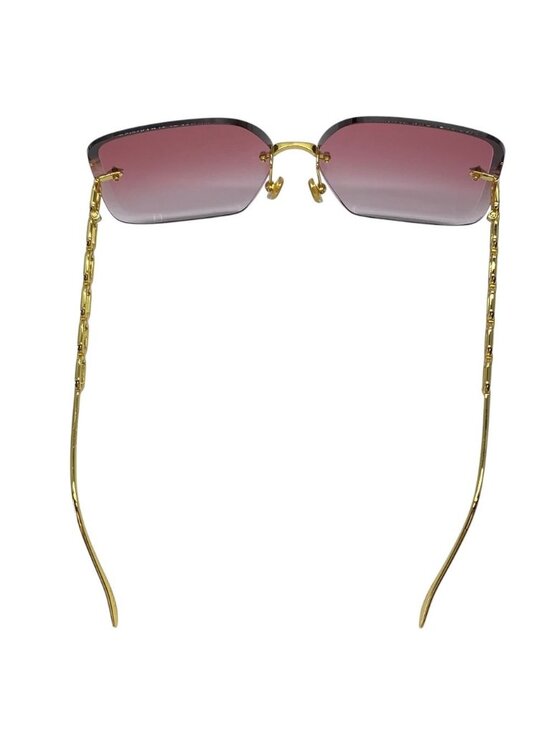 Louis Vuitton LV Jewel Square Sunglasses Monogram Flower Motif Pink Gold Eyewear main image 9